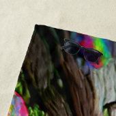 ウェルカムホームビーチファミリーマッシュルームと妖精 ビーチタオル (インサイチュ)