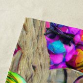 ウェルカムホームビーチファミリーラブラドールレトリエバードッグ ビーチタオル (インサイチュ)