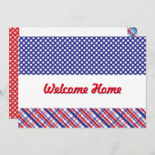 ウェルカムホームフローム軍隊サービス招待状 招待状 (正面/裏面)