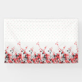 ウェルカムホームフローラバナー – 白カスタムい記号 横断幕 (横)