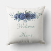 ウェルカムホームブルーバラ装飾用クッション クッション (裏面)