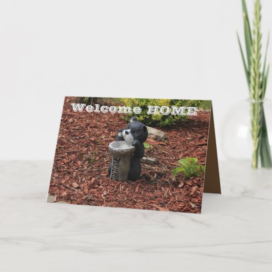 ウェルカムホームベアーグリーティングカード!! カード (正面)