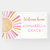 ウェルカムホームベビーガールサンボホサンシャイン 横断幕 (横)