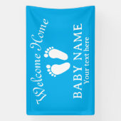 ウェルカムホームベビー足装飾バナー 横断幕 (縦)