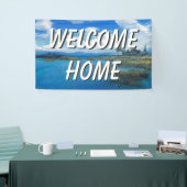 ウェルカムホームランドスケープ水バナー 横断幕 (トレードショー)