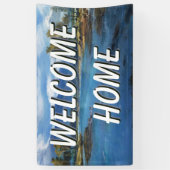 ウェルカムホームランドスケープ水バナー 横断幕 (縦)