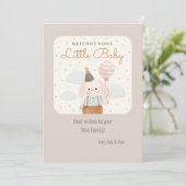 ウェルカムホームリトルベビーカード セーブザデート (スタンド正面)