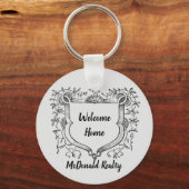 ウェルカムホームヴィンテージシールドリアルティプロモーション キーホルダー (正面)