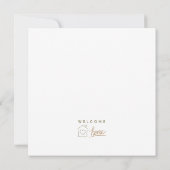 ウェルカムホーム不動産仲介業者おめでとうミニマル (裏面)