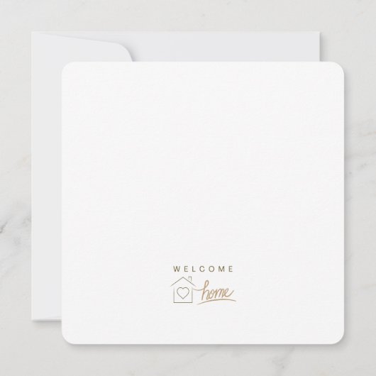 ウェルカムホーム不動産仲介業者おめでとうミニマル (裏面)