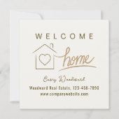 ウェルカムホーム不動産仲介業者おめでとうミニマル (正面)