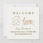 ウェルカムホーム不動産仲介業者おめでとうミニマル (正面)