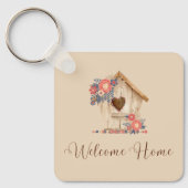 ウェルカムホーム不動産仲介業者おめでとう キーホルダー (正面)