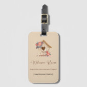 ウェルカムホーム不動産仲介業者おめでとう ラゲッジタグ (正面縦)