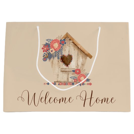 ウェルカムホーム不動産仲介業者おめでとう ラージペーパーバッグ