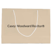 ウェルカムホーム不動産仲介業者おめでとう ラージペーパーバッグ (裏面)