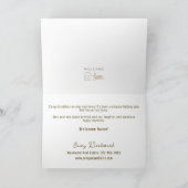 ウェルカムホーム不動産仲介業者クライアントのミニマルエレガントリスト サンキューカード (内部)