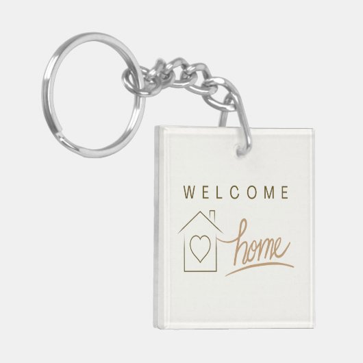 ウェルカムホーム不動産仲介業者クライアントの評価 キーホルダー (正面左)