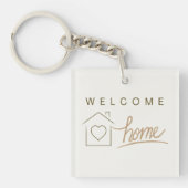 ウェルカムホーム不動産仲介業者クライアントの評価 キーホルダー (正面)