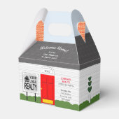 ウェルカムホーム不動産仲介業者レッドドア新しいホームギフトボックス フェイバーボックス (裏面サイド)