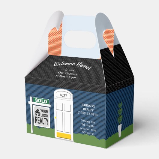 ウェルカムホーム不動産仲介業者ロゴネイビーハウス フェイバーボックス (裏面サイド)