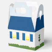 ウェルカムホーム不動産仲介業者ロゴブルールーフギフトボックス フェイバーボックス (オープン)