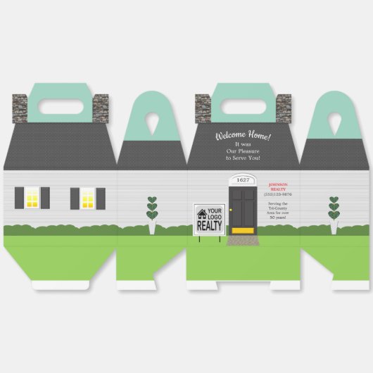 ウェルカムホーム不動産仲介業者ロゴ大 フェイバーボックス (見開き)