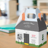 ウェルカムホーム不動産仲介業者ロゴ新しいホームギフトボックス フェイバーボックス