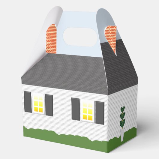 ウェルカムホーム不動産仲介業者ロゴ新しいホームメディアギフトボックス フェイバーボックス (正面)