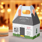 ウェルカムホーム不動産仲介業者ロゴ新しいホームメディアギフトボックス フェイバーボックス