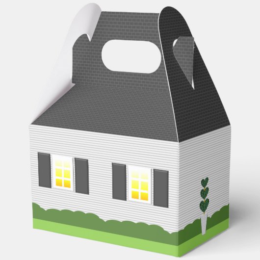 ウェルカムホーム不動産仲介業者ロゴ新しいホームラージギフトボックス フェイバーボックス (正面)