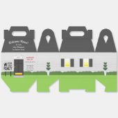 ウェルカムホーム不動産仲介業者ロゴ新しいホームラージギフトボックス フェイバーボックス (見開き)