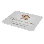 ウェルカムホーム不動産仲介業者 パーソナライズされた カッティングボード (角)