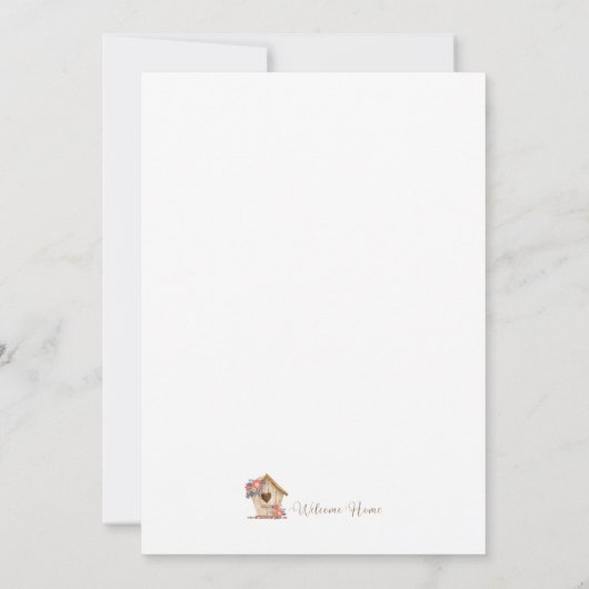 ウェルカムホーム不動産仲介業者 パーソナライズされた カード (裏面)