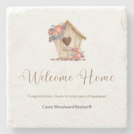 ウェルカムホーム不動産仲介業者 パーソナライズされた ストーンコースター