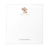 ウェルカムホーム不動産仲介業者 パーソナライズされた ノートパッド (正面)