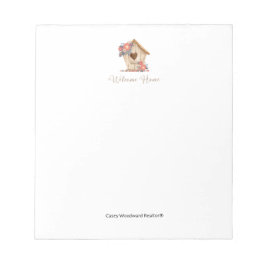 ウェルカムホーム不動産仲介業者 パーソナライズされた ノートパッド