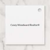 ウェルカムホーム不動産仲介業者 パーソナライズされた フェイバータグ (裏面)