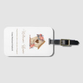 ウェルカムホーム不動産仲介業者 パーソナライズされた ラゲッジタグ (正面横)