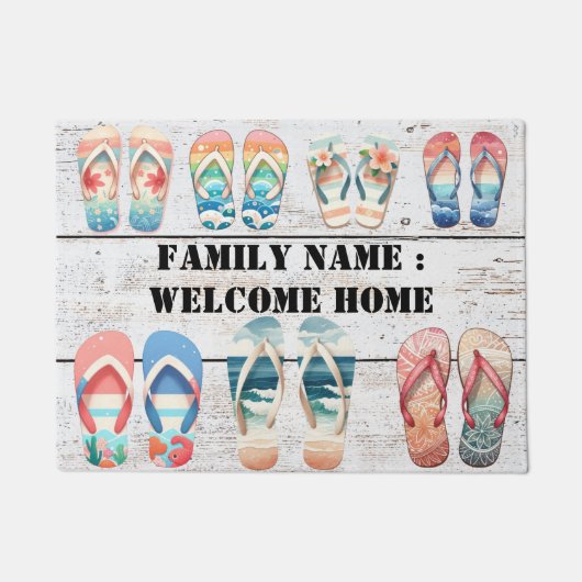 ウェルカムホーム外側前面の敷物 ドアマット (正面)