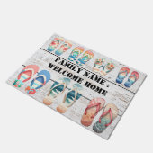 ウェルカムホーム外側前面の敷物 ドアマット (アングル)