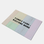 ウェルカムホーム外側前面の敷物 ドアマット (アングル)