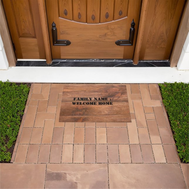 ウェルカムホーム外側前面の敷物 ドアマット (室外)