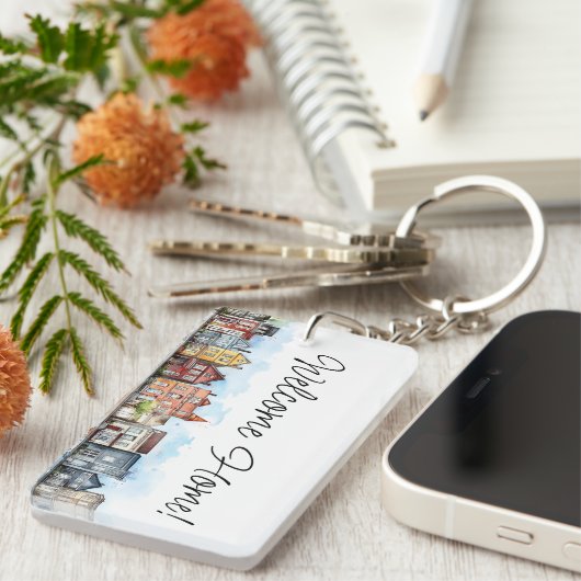 ウェルカムホーム実在エステートエージェントギフト キーホルダー (正面右)