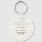 ウェルカムホーム実在エステートクライアントミニマリスト予算 キーホルダー (裏面)