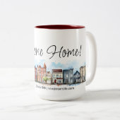 ウェルカムホーム実在エステート閉店ギフト ツートーンマグカップ (正面右)