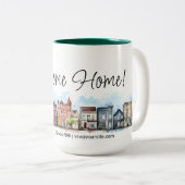 ウェルカムホーム実在エステート閉店ギフト ツートーンマグカップ (正面右)