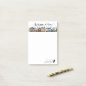 ウェルカムホーム実在エステート閉店ギフト ポストイット (デスク上)