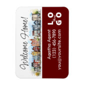 ウェルカムホーム実在エステート閉店ギフト マグネット (縦)