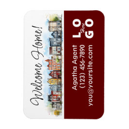 ウェルカムホーム実在エステート閉店ギフト マグネット